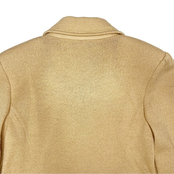 St. John Knit Button Front Blazer Tan 2 - Picture 7 of 8